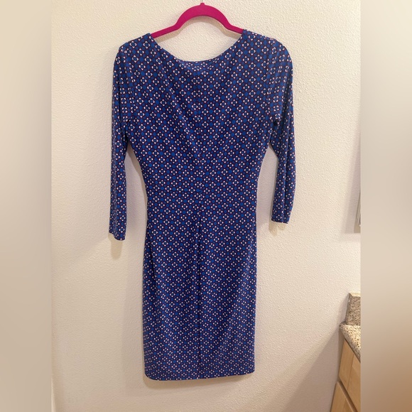 Lauren Ralph Lauren Tile-Print Surplice Jersey Dress - Picture 3 of 5